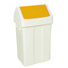 50L SWING BIN WHITE/YELL 330353