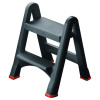 Folding Plastic Step Stool Black 333650