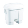 Derby Plastic Pedal Bin 30L White 348020