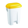 30L PLASTIC BIN WHITE/YLW 348023