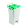 90L MOB PEDAL BIN LID GREEN 357005