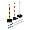2 FREESTANDING POSTS RD/WHT 371437