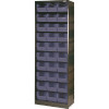 CABINET 30 POLYPROP BINS GRY BLK