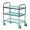3 SHELF TROLLEY 600X400 SLV