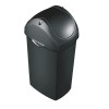 BLACK 40L SWING BIN 376201