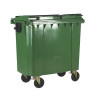 Wheelie Bin With Flat Lid 770 Litre Green (Dimensions: H1360 x W1350 x D770mm) 377387