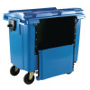 Wheelie Bin With Drop Down Front 770 Litre Blue 377965