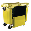 Wheelie Bin With Drop Down Front 770 Litre Yellow 377973