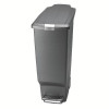 SLIM GREY PEDAL BIN 40L 382650