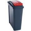 VFM RECYCLING BIN 25L RED LID 384285