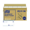 Tork Singlefold Hand Towel H3 White 300 Sheets (Pack of 15) 290158