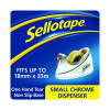 Sellotape Chrome Tape Dispenser Small 19mmx33m 504045