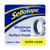 SELLOTPE 24MMX50M SUPER CLR TPE PK6
