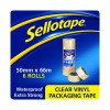 Sellotape Vinyl Case Sealing Tape 50mmx66m Clear (Pack of 6) 1445488
