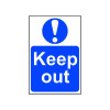 Spectrum Industrial Keep Out S/A PVC Sign 400x600mm 4003