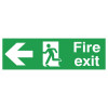 SIGNSLAB FIRE EXIT R/M ARW L PVC