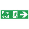 SIGNSLAB FIRE EXIT R/M ARW R PVC