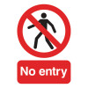 Warning Sign No Entry A5 PVC ML01751R