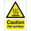 Safety Sign Caution Hot Surface A5 Self-Adhesive HA04151S