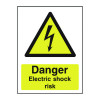 Safety Sign Danger Electric Shock Risk A5 PVC HA10751R