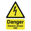 Safety Sign Danger Electric Shock Risk A5 Self-Adhesive HA10751S
