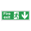 FIRE EXIT DOWN 150X450MM S/A E100A/S