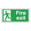 FIRE EXIT LEFT 150X300MM S/A E96A/S