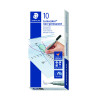 STAEDTLER LUMOCLR SF WBASE BLK PK10