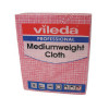 VILEDA MEDIUM WEIGHT CLOTH RED PK10