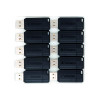 VERBATIM PSTRIPE USB 16GB BLK PK10