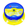 VERBATIM DVD+RW 4X SLVR SPNDLE 25