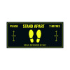 Social Distance Floor Sticker 400x180mm (Pack of 5) Socialstick01Rec