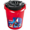Vileda SuperMop Bucket c/w Cone Wringer - Red per Each
