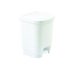 WHITEFURZE PEDAL BIN 8 LITRE WHITE