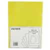 YELLOW CUT FLUSH FOLDERS PK100