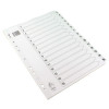 WHITE A4 1-15 MYLAR INDEX DIVIDERS