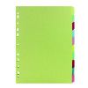A4 MANILLA DIVIDER 10-PART ASSORTED