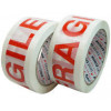 Warning Tape, "Fragile IOW", Acrylic White, 48mm x 66m, Box 72, per roll - Available to order