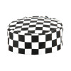 Skull Cap Big Black Check Polycotton - One Size
