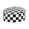 Skull Cap Big Black Check Polycotton - One Size
