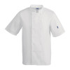Vegas Chefs Jacket Short Sleeve White Polycotton - Size XXL