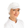Bakers Cap with Snood White - One Size