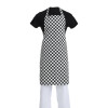 Whites Bib Apron Polycotton Black/White Check