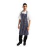 Bib Apron Blue/White Butchers Stripe - 28-38"