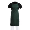 Apron / Bib apron - bottle green - no pockets - polycotton. Size: 28 x 38" - per each - A540
