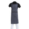 Bib Apron Blue/White Butchers Stripe - 35-40"