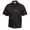 Chef Works Black Cool Vent Chef Shirt Polycotton - Size M