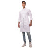 Chef Works Adjustable Neck Bib Apron White with Pockets