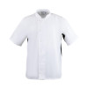 Nevada Chefs Jacket White with Black Contrast - Size XS