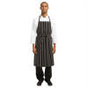 Chef Works Premium Woven Black & White Stripe Chefs Apron